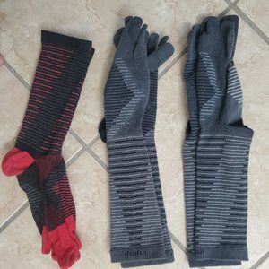 Injinji Size Large Lighweight Crew. 3 Pairs